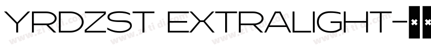 YRDZST Extralight字体转换